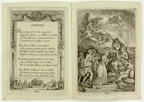 Plate 8, from Nella Venuta by Franz Edmund Weirotter, print, 1764