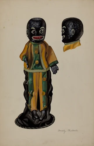 Negro Hand Puppet by Beverly Chichester, index of american design, 1936