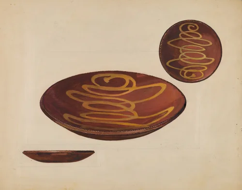Pie Plate by Rolland Livingstone, index of american design, 1936