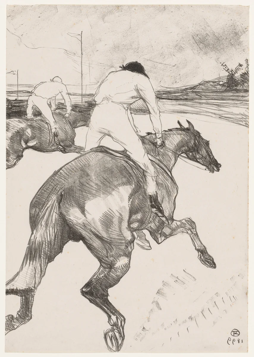 The Jockey by Henri de Toulouse-Lautrec, print, 1899