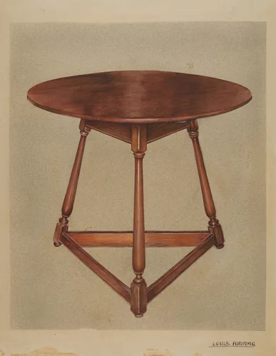 Table by Louis Annino, index of american design, 1937