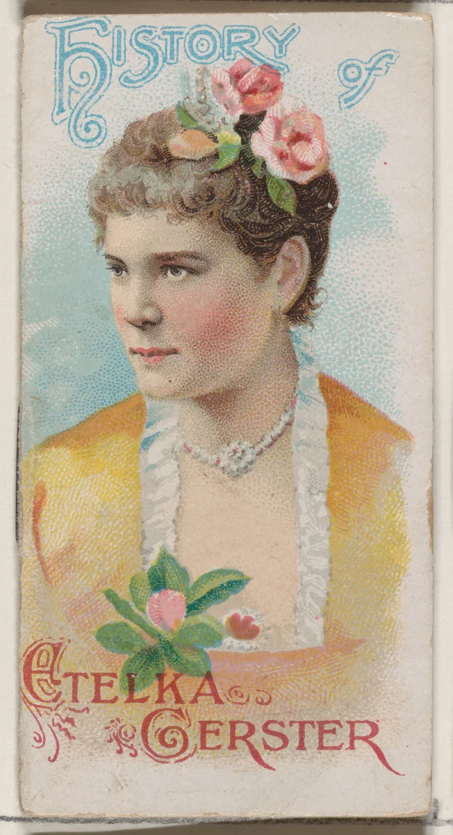 History of Etelka Gerster, from the Histories of Poor Boys and Famous People series of booklets (N79) for Duke brand cigarettes by W. Duke, Sons & Co., print, 1888