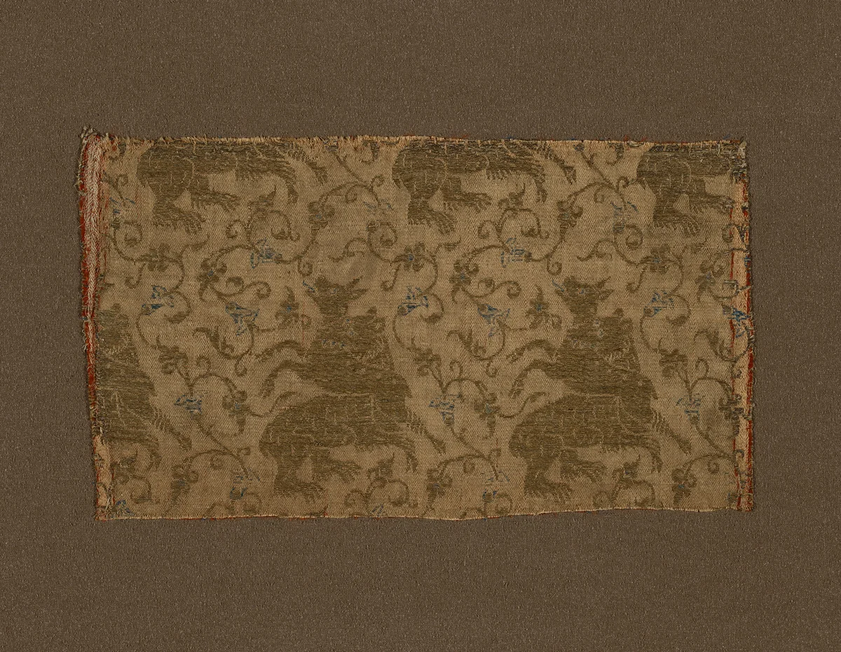 Fragment by Italy, textile, 1350-1400
