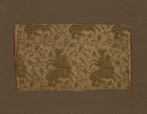 Fragment by Italy, textile, 1350-1400