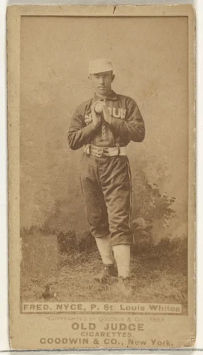Nyce, Pitcher, St. Louis Whites, from the Old Judge series (N172) for Old Judge Cigarettes by Goodwin & Company, photograph, 1888