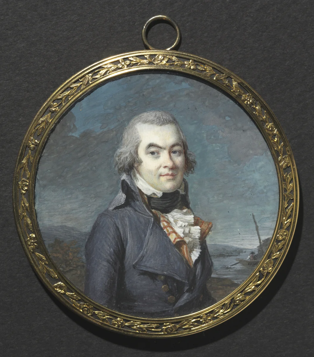 Portrait of a Man in a Landscape by Marie Gabrielle Capet, painting, 1791-1801