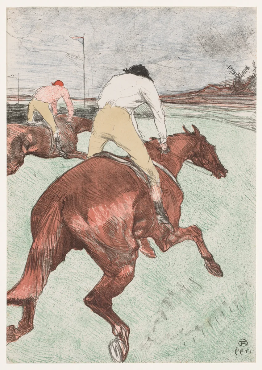 The Jockey by Henri de Toulouse-Lautrec, print, 1899