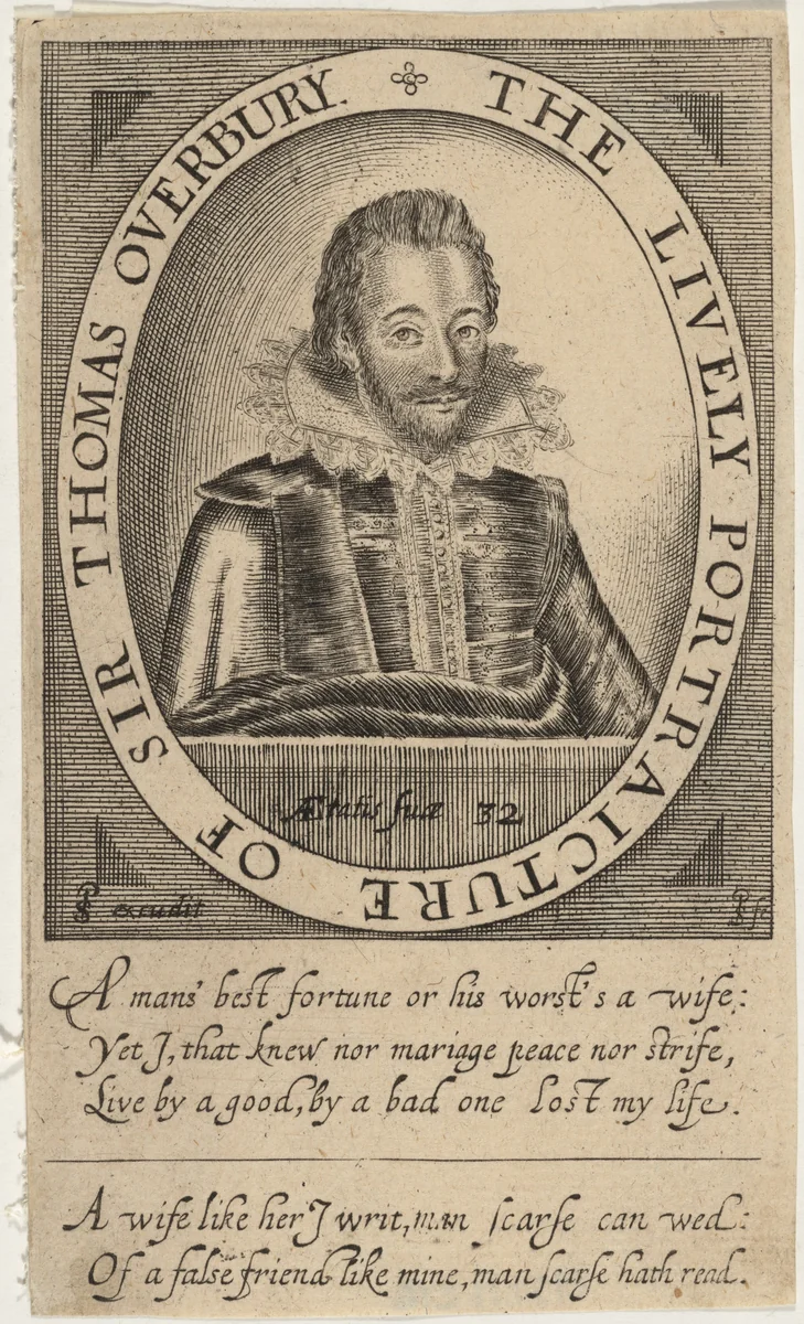 Sir Thomas Overbury by Simon van de Passe, print, 1595-1647