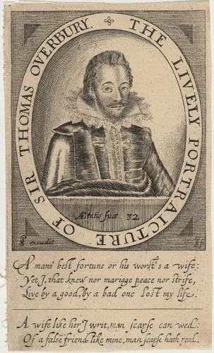 Sir Thomas Overbury by Simon van de Passe, print, 1595-1647