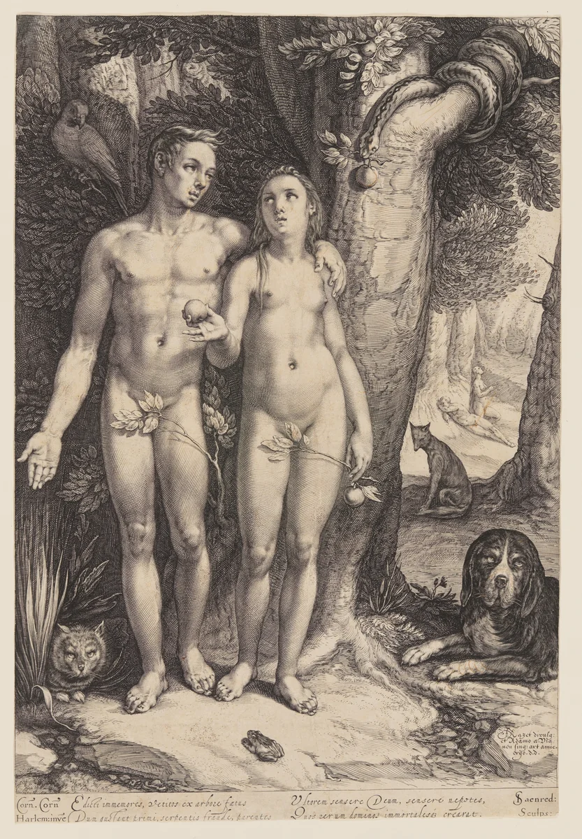 Temptation of Man by Jan Saenredam
Cornelis van Haarlem, print, 1605