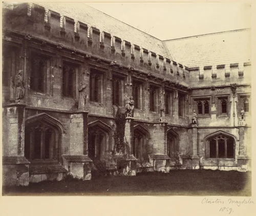 Cloisters, Magdalen by Alfred Capel-Cure, photograph, 1859