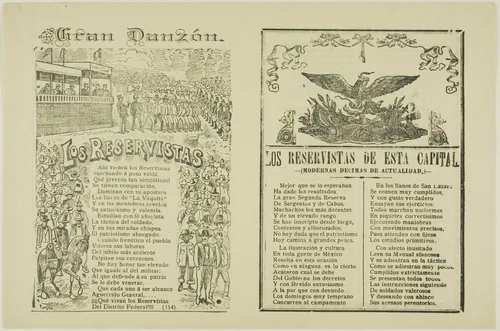 The Big Dance, The Reservists by José Guadalupe Posada, print, 1871-1913