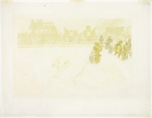 The Bridge, from Some Aspects of Paris Life by Pierre Bonnard, print, 1896-1897