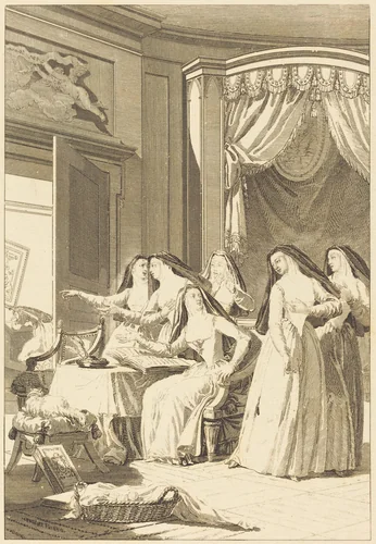 Soeur Jeanne by Charles Monnet, print, 1744-1802