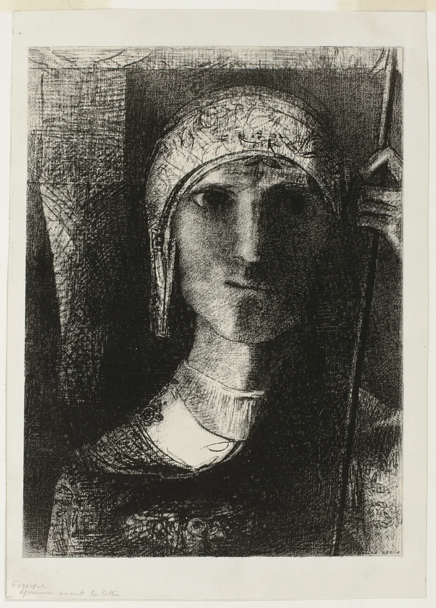 Parsifal by Odilon Redon, print, 1891