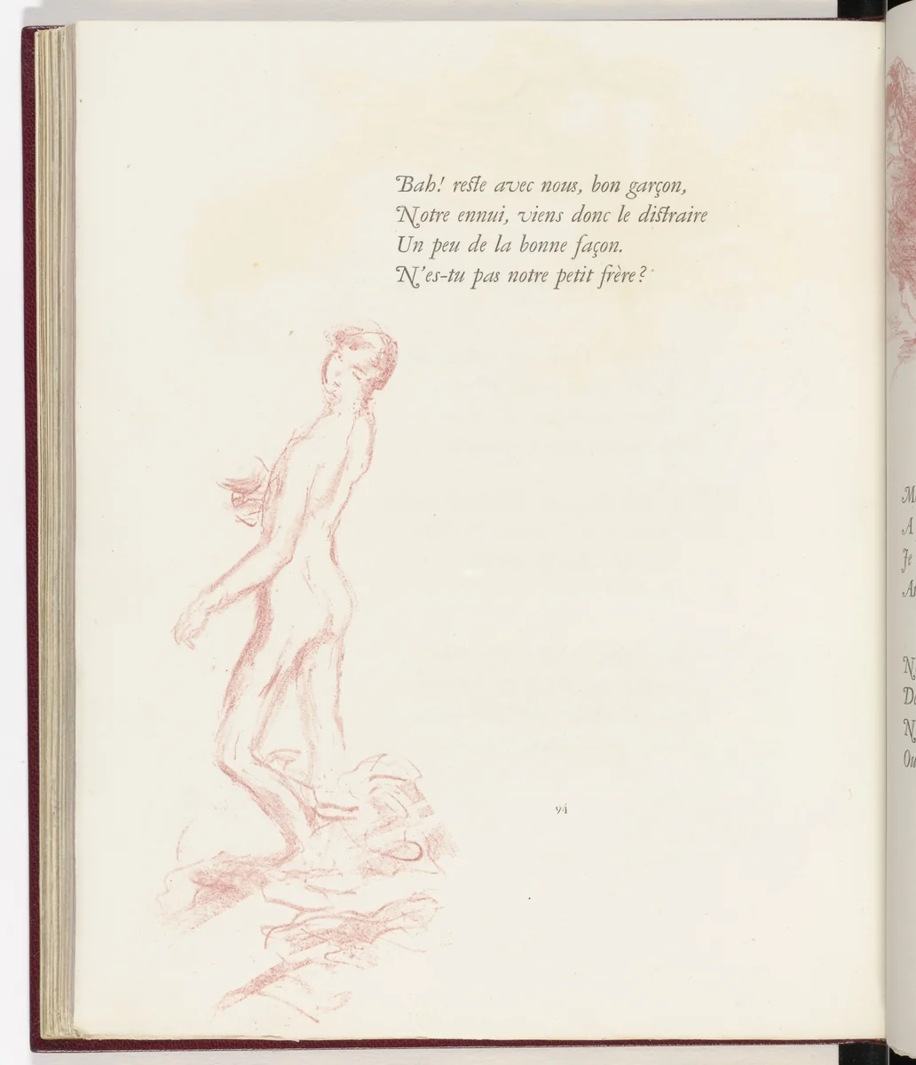In-text plate (page 94) from Parallèlement (In Parallel) by Pierre Bonnard, illustrated book, 1900