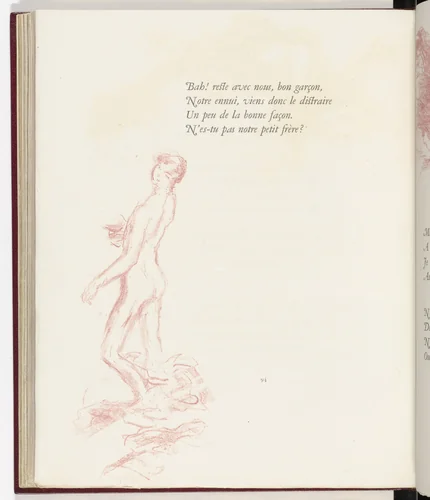 In-text plate (page 94) from Parallèlement (In Parallel) by Pierre Bonnard, illustrated book, 1900
