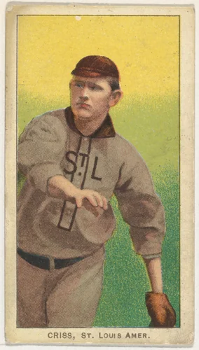 Criss, St. Louis, American League, from the White Border series (T206) for the American Tobacco Company by American Tobacco Company, print, 1909-1911