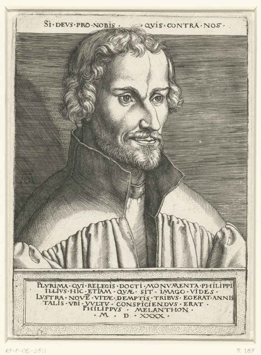 Portret van Philipp Melanchthon by Unknown, print, 1540