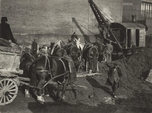 Excavating, New York by Alfred Stieglitz, photograph, 1911