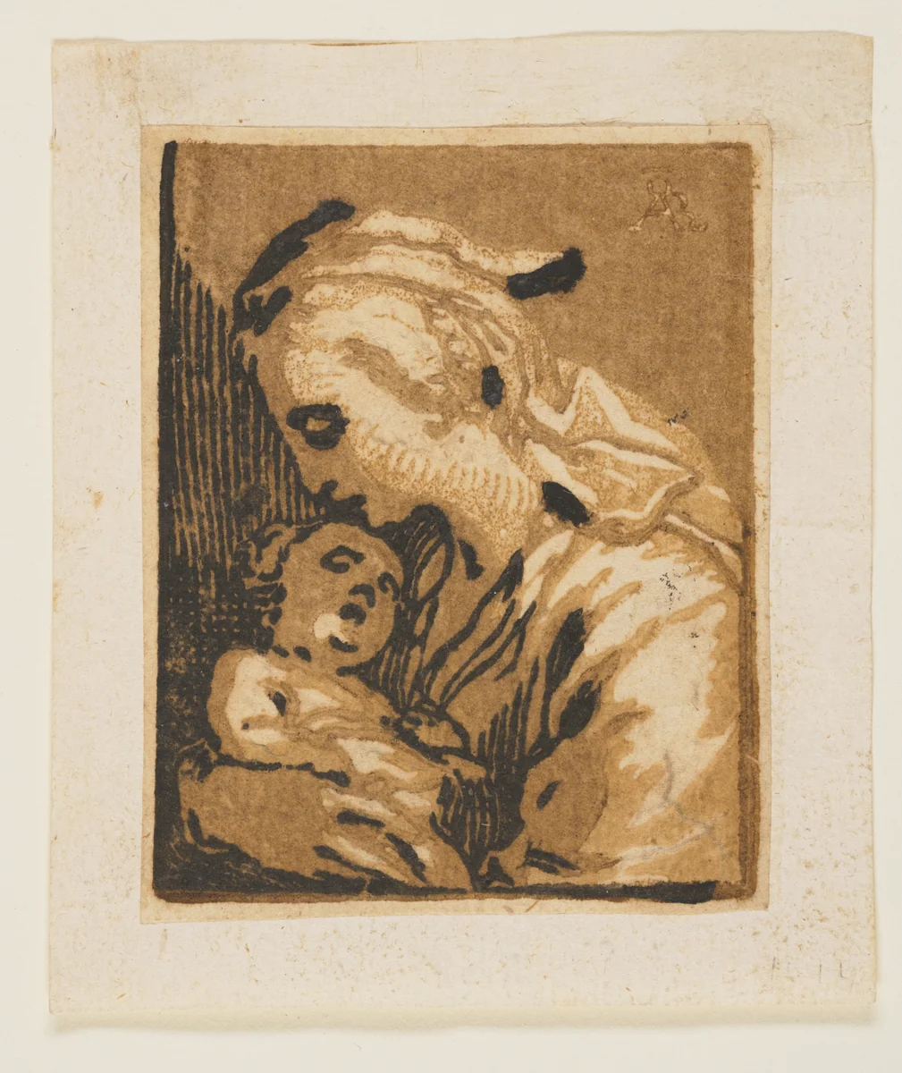 The Madonna and Child by Ludolph Büsinck, print, 1620-1623