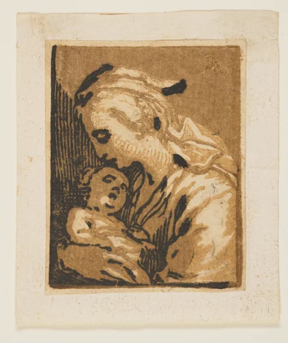 The Madonna and Child by Ludolph Büsinck, print, 1620-1623