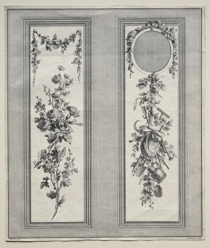 Garden Ornament by Pierre Gabriel Berthault, print, 1768-1800