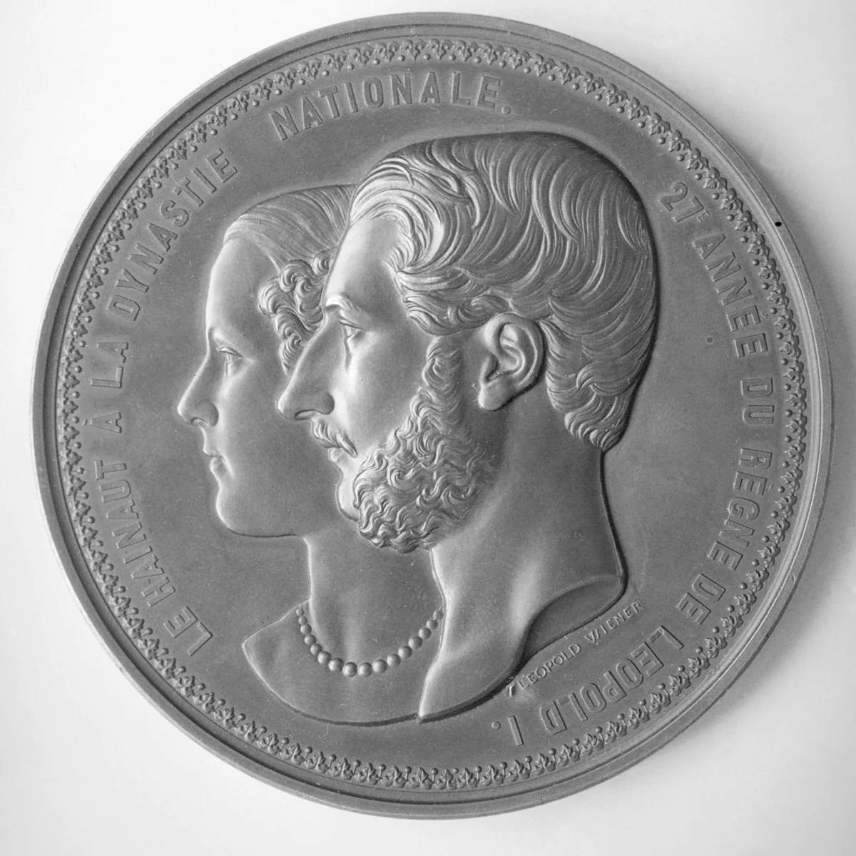Birth of Comte de Hainault (1859–69) by Leopold Wiener, metalwork, 1854