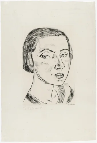Portrait of Frau Parcus I (Bildnis Frau Parcus I) by Max Beckmann, print, 1921