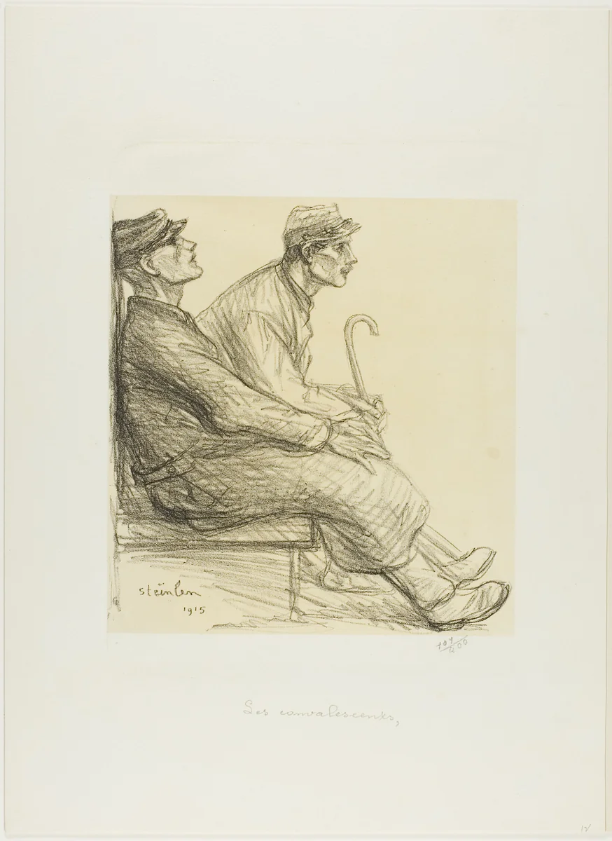 The Convalescents by Théophile Alexandre Steinlen, print, 1915