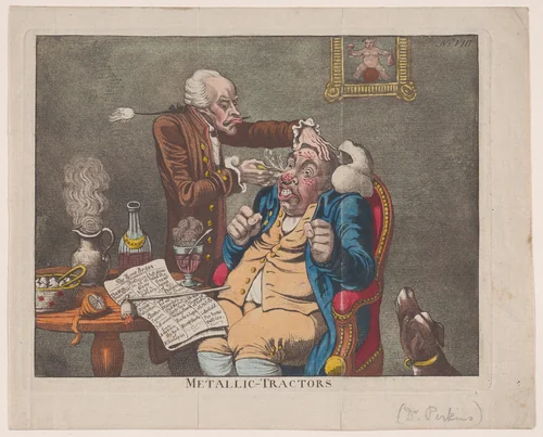 Metallic Tractors by James Gillray, print, 1802