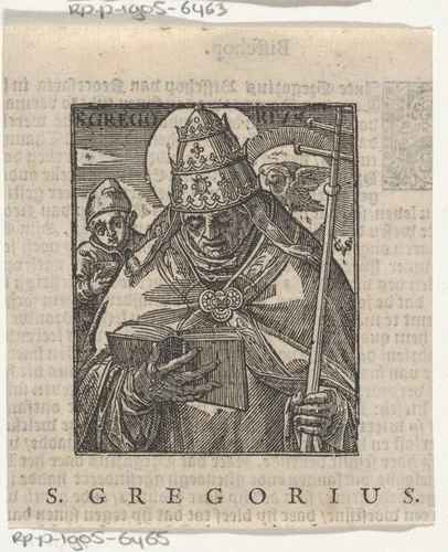 Heilige Gregorius by Christoffel van Sichem, print, 1648