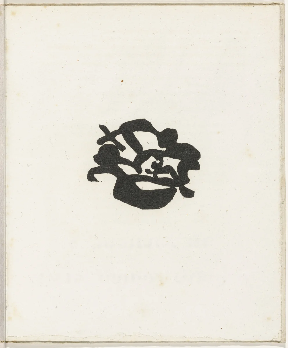 Plate (folio 26) from Cinéma calendrier du coeur abstrait, maisons (Cinema Calendar of the Abstract Heart, Houses) by Jean Arp, illustrated book, 1920
