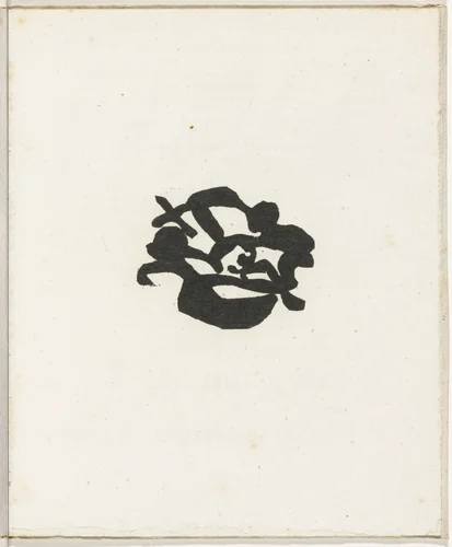 Plate (folio 26) from Cinéma calendrier du coeur abstrait, maisons (Cinema Calendar of the Abstract Heart, Houses) by Jean Arp, illustrated book, 1920