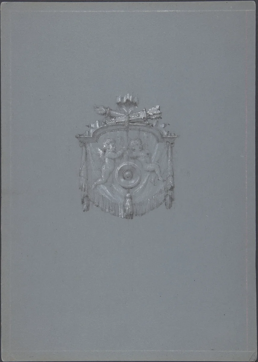 Design for a Cartouche by anonymous, drawing, 1800-1899