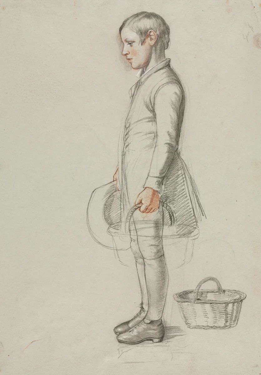 Study for "Country Cousins" by Richard Redgrave, drawing, 1842-1852