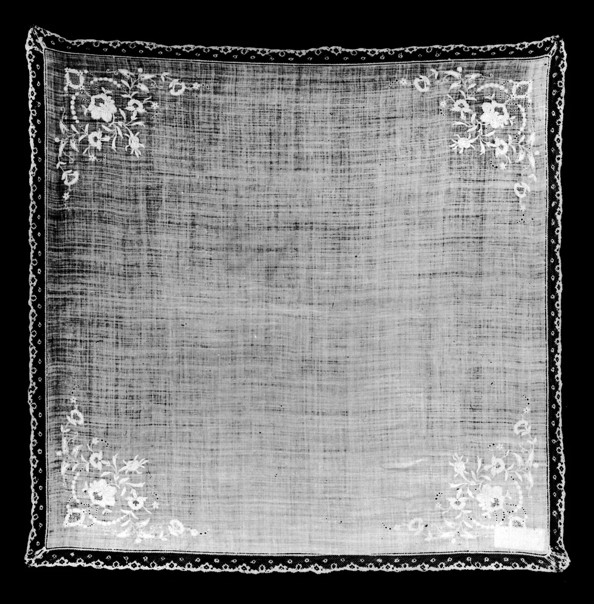 Handkerchief by France, textile, 1825-1875