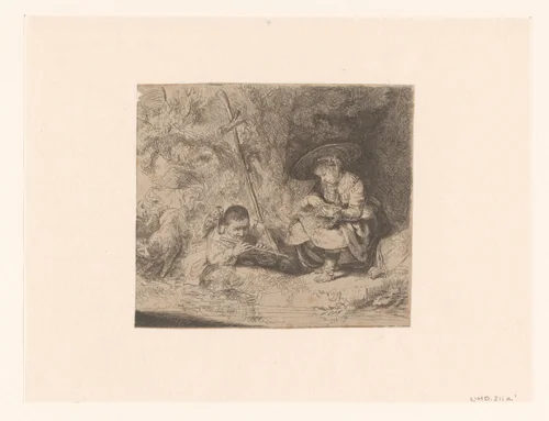 The flute player ('Het Uilenspiegeltje') by anonymous, print, 1642