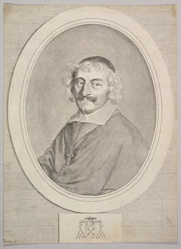 Alphonse III Delbène, Bishop of Orléans by Claude Mellan, print, 1646-1665