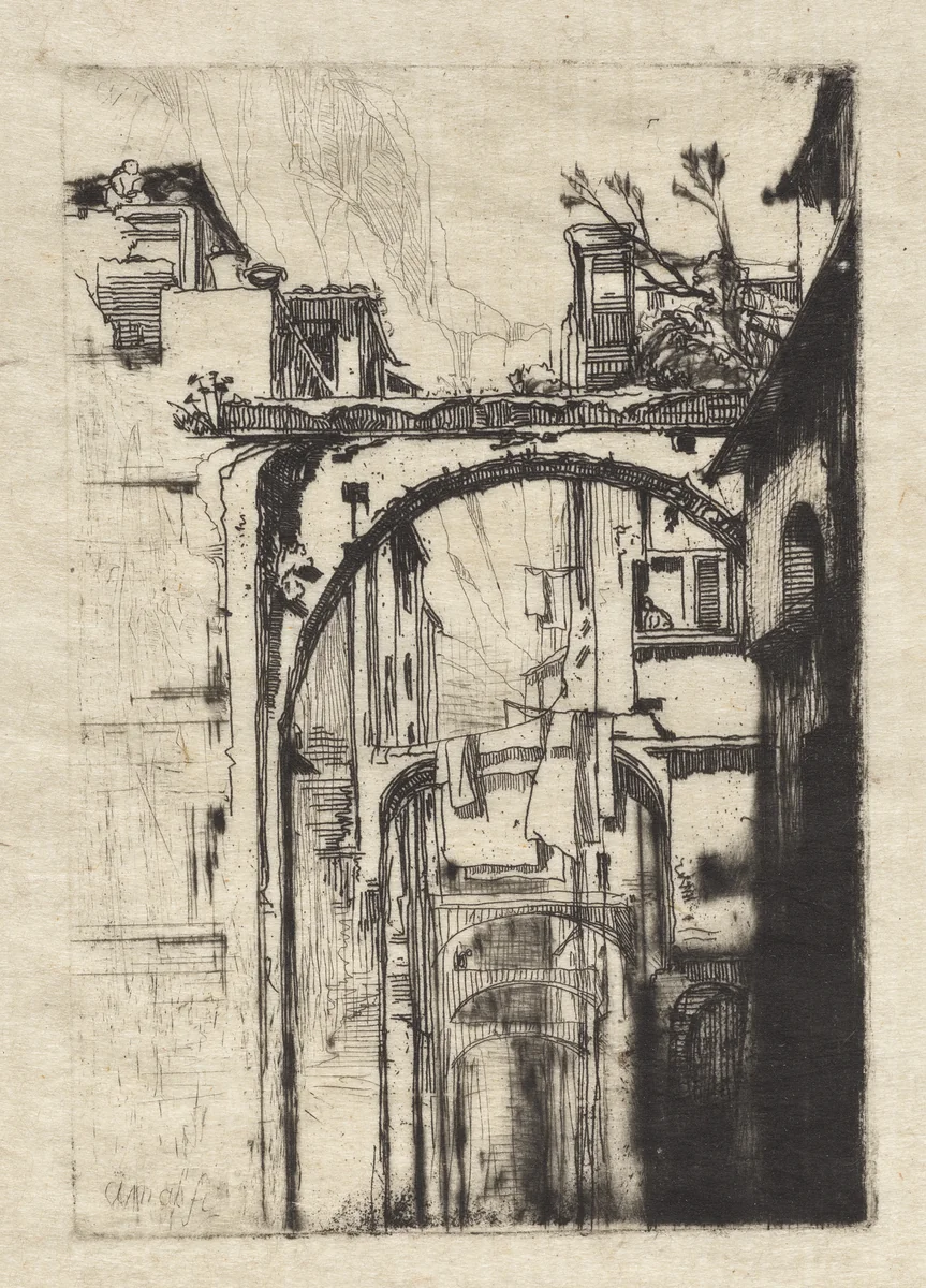 Amalfi by Francis Seymour-Haden, print, 1844