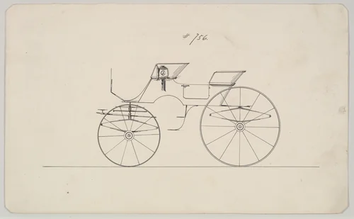 Phaeton #756 by Brewster & Co., drawing, 1850-1870