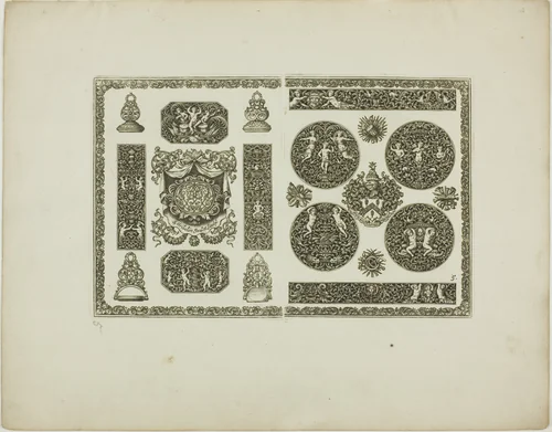 Plate Five, from Book of Ornament by Simon Gribelin, print, 1704