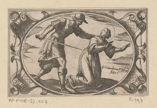 H. Columbina, de dochter van H. Austerius by Antonio Tempesta, print, 1565-1630