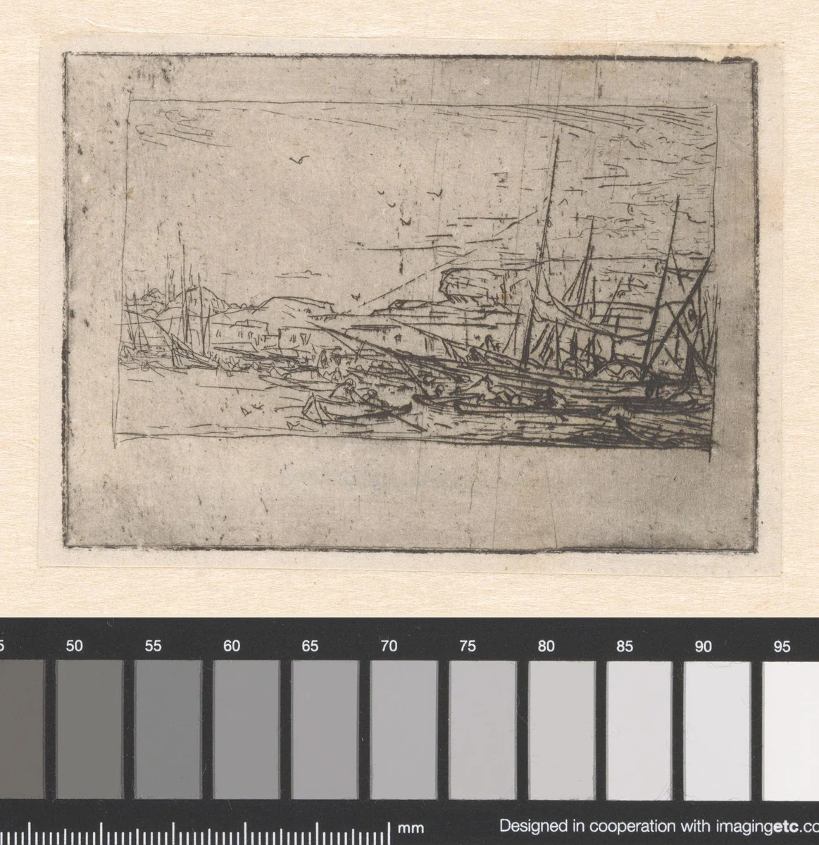 Haven van Smyrna by Marius Bauer, print, 1889