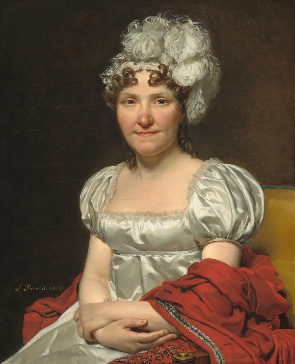 Madame David by Jacques-Louis David, painting, 1813