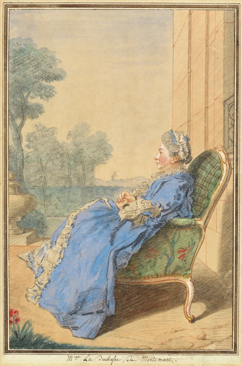 Madame La Duchesse de Mortemart by French 18th/19th Century, drawing, 1717-1806