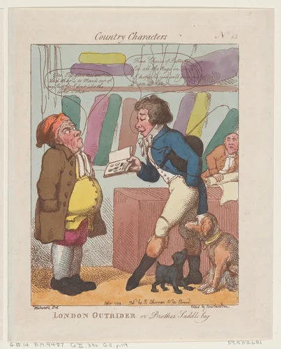 London Outrider, or Brother Saddlebag by Thomas Rowlandson, print, 1799