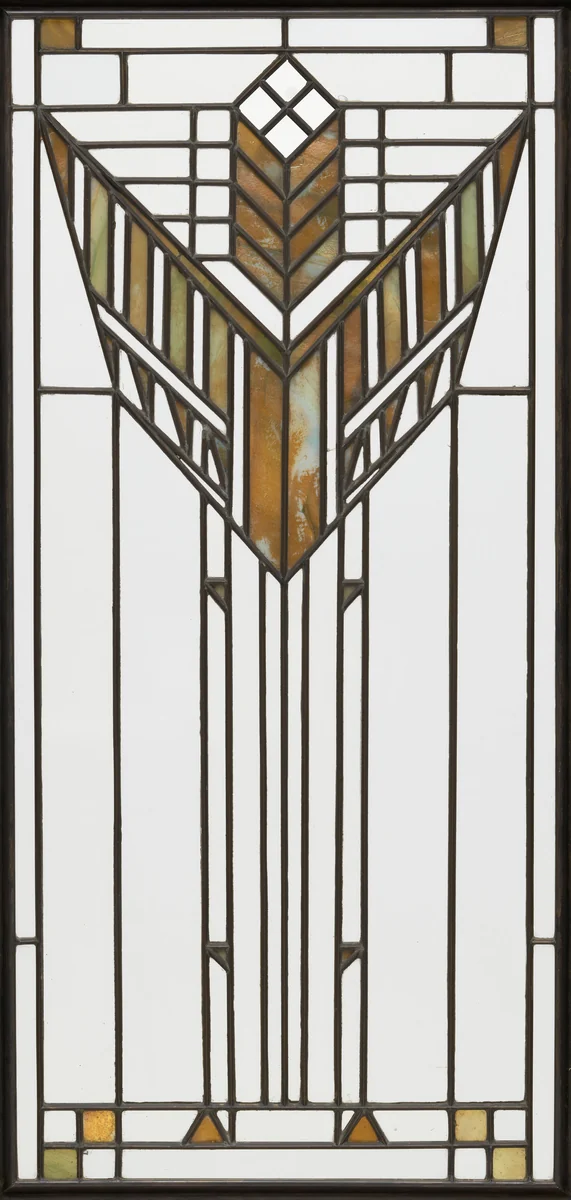 Bookcase doors for the Dana House, Springfield, IL by Frank Lloyd Wright, frank lloyd wright archive, 1902