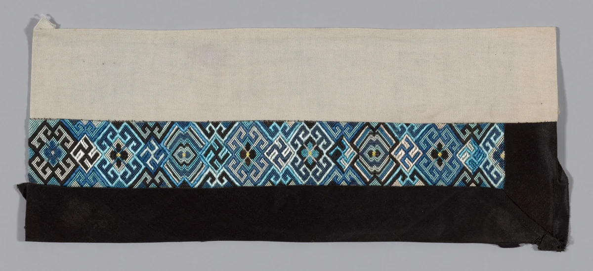 Woman's Sleeve Band by Han-Chinese, textile, 1875-1900