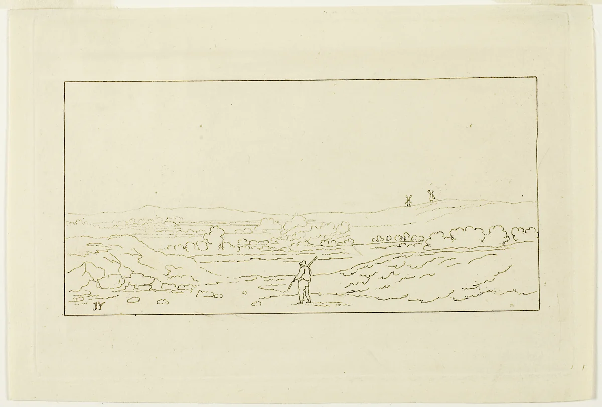 Landscape by J. Young, print, 1818